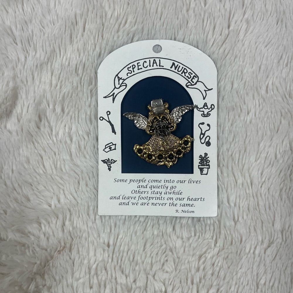 ROSEMARY NELSON✨Gold and Silver Angel Brooch✨NWT